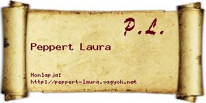 Peppert Laura névjegykártya